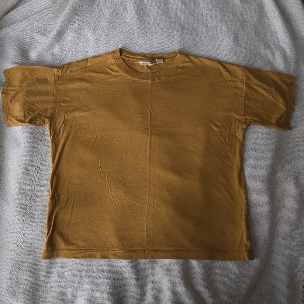 Christian Siriano Relaxed T-Shirt Mustard Yellow Size M